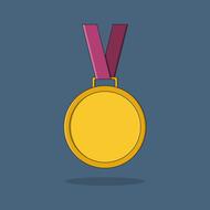 medal icon design decoration gold