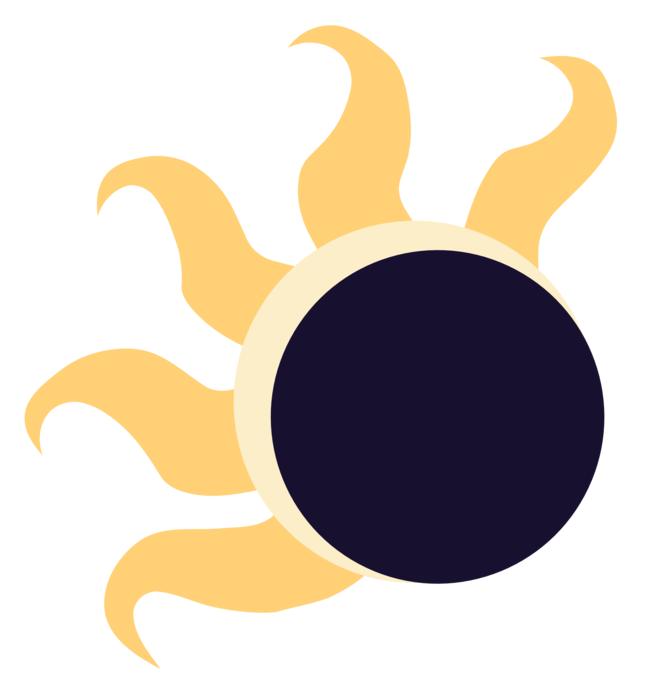 sun and moon logo drawing