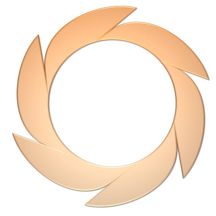 frame with orange pattern