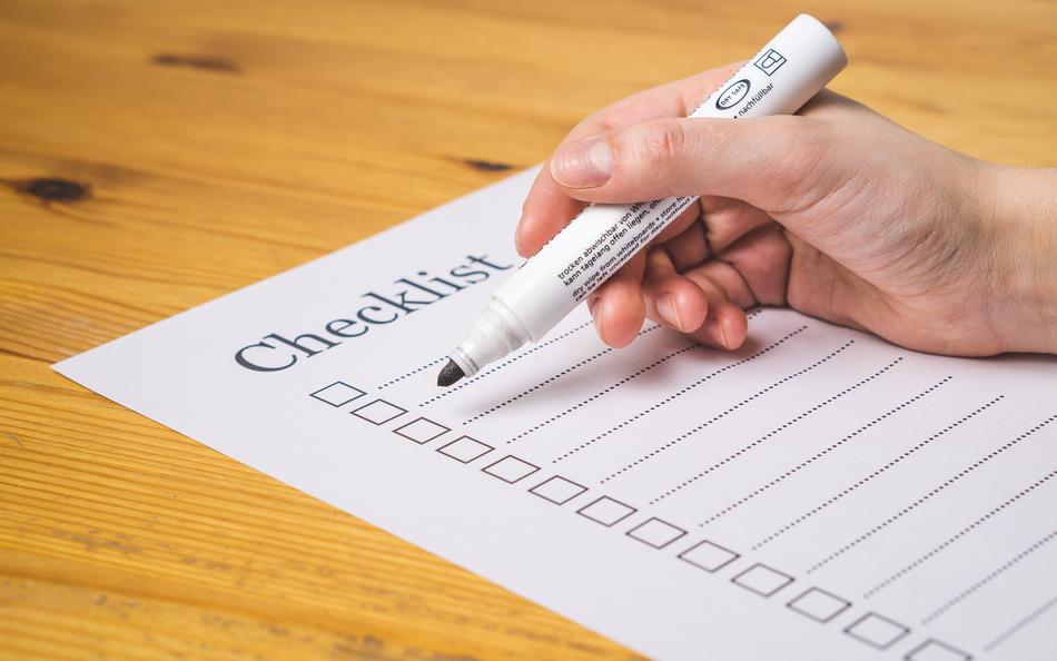 checklist check list marker