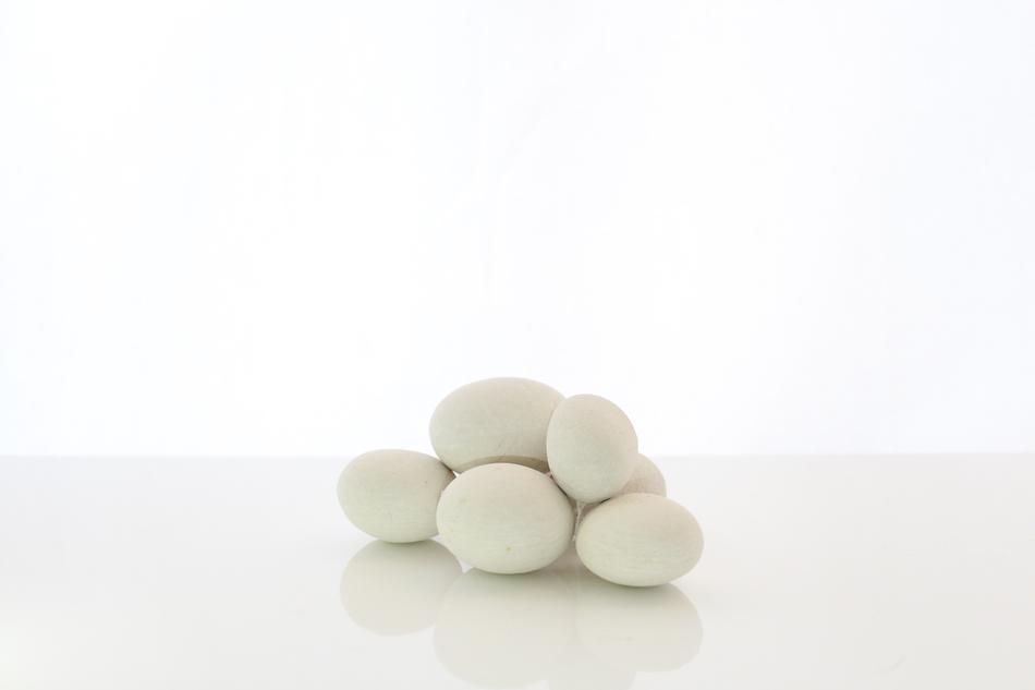white round stones
