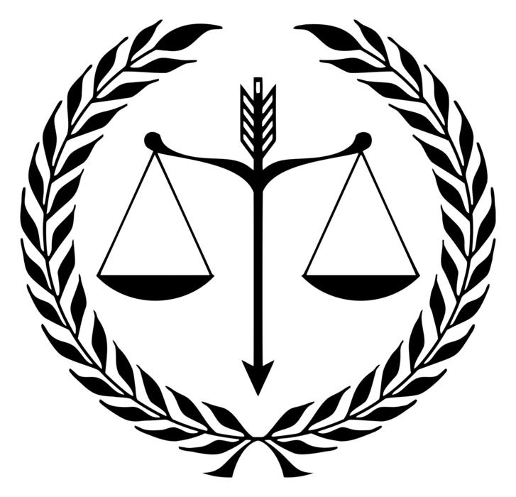 arrow balance emblem justice