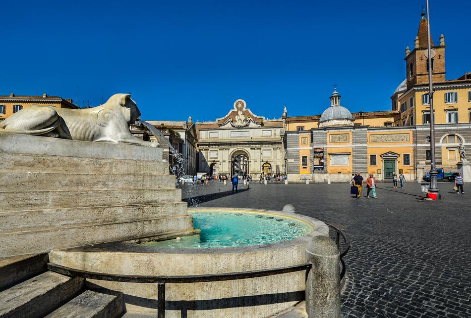 Rome sculpture fountain