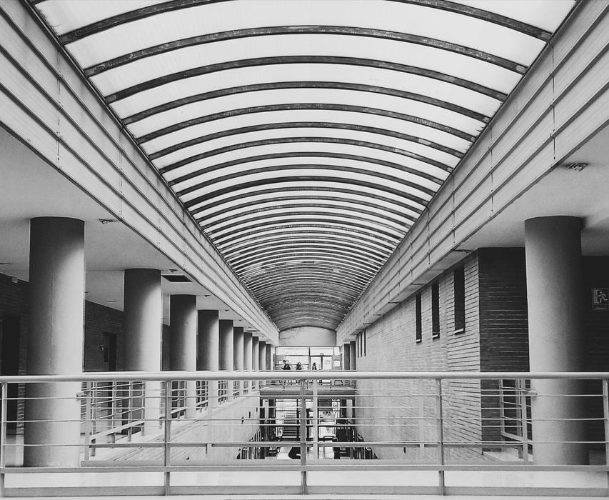 Interior of a university in Malaga, Spain