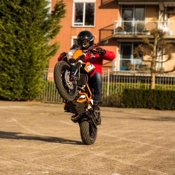 man on a motorcycle