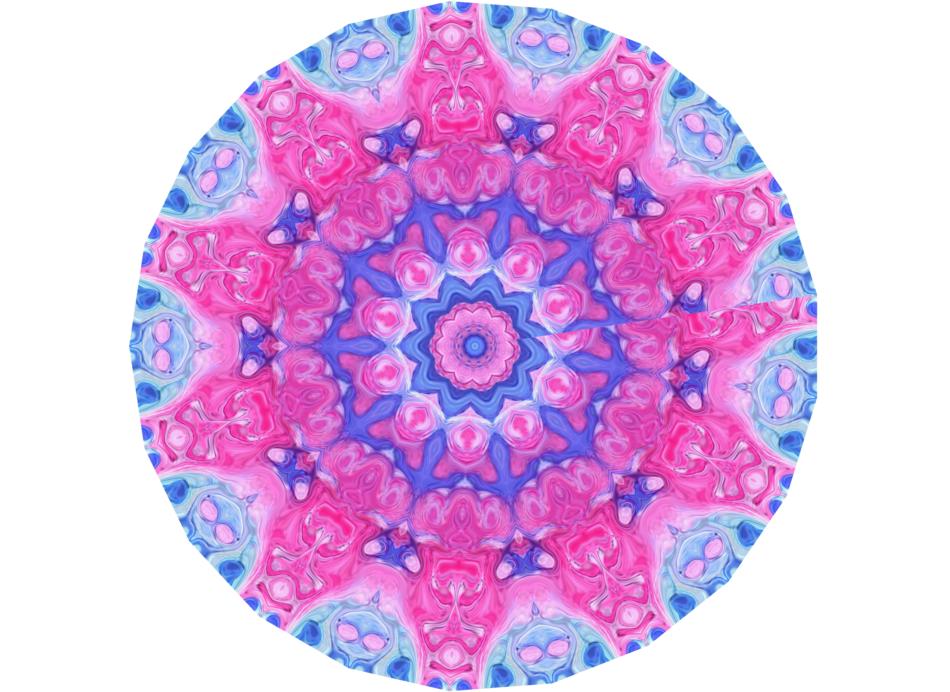 graphic isolated mandela colorful