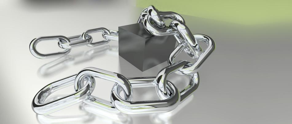 chains 3d string reflection