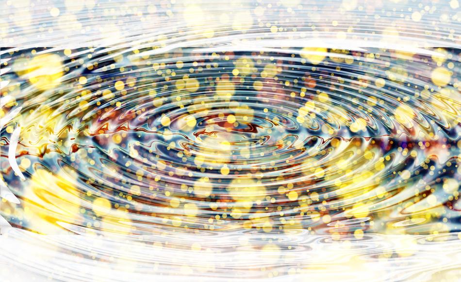 wave concentric bokeh light