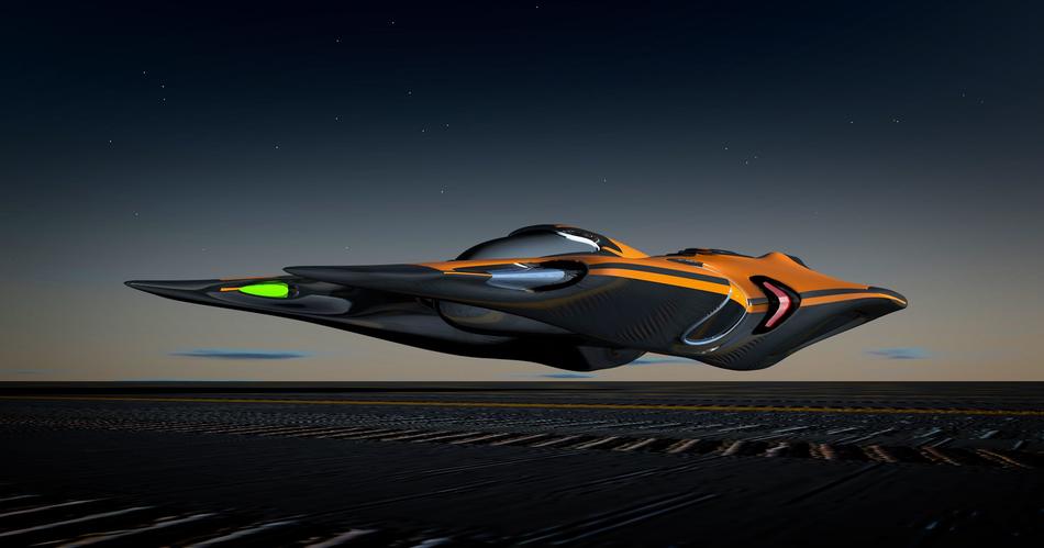 flying spaceship