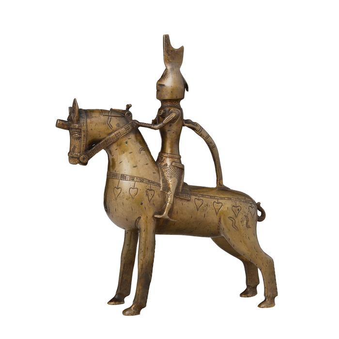 the figure of a knight on a horse