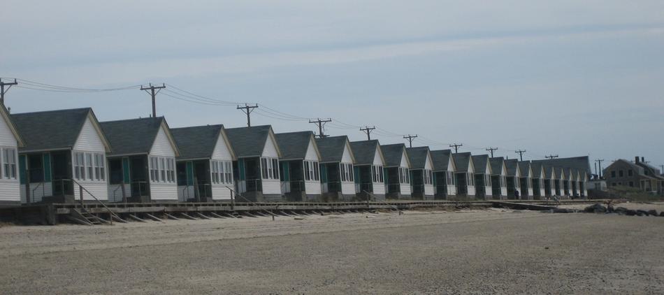 built homes in the village