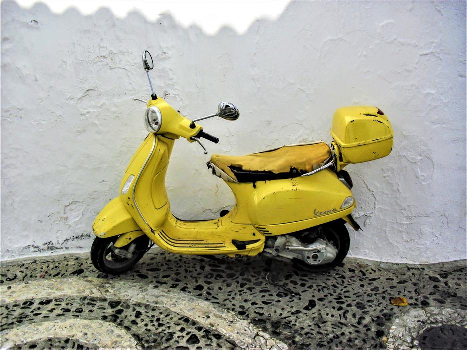 yellow scooter model