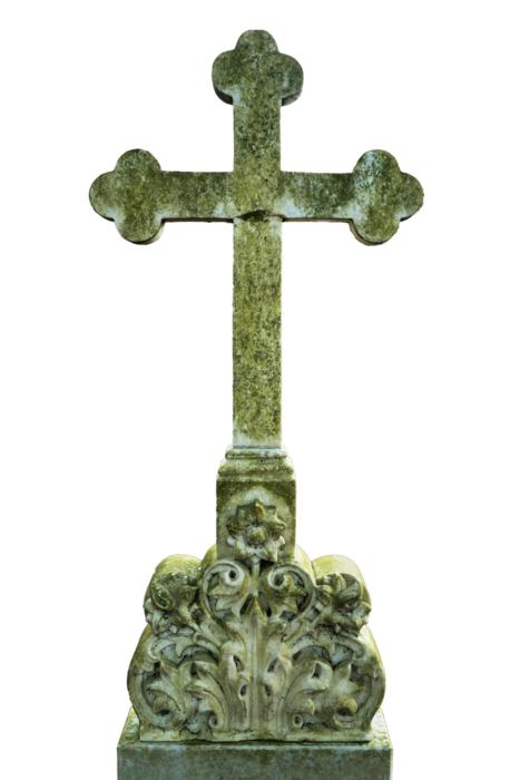 old stone green cross