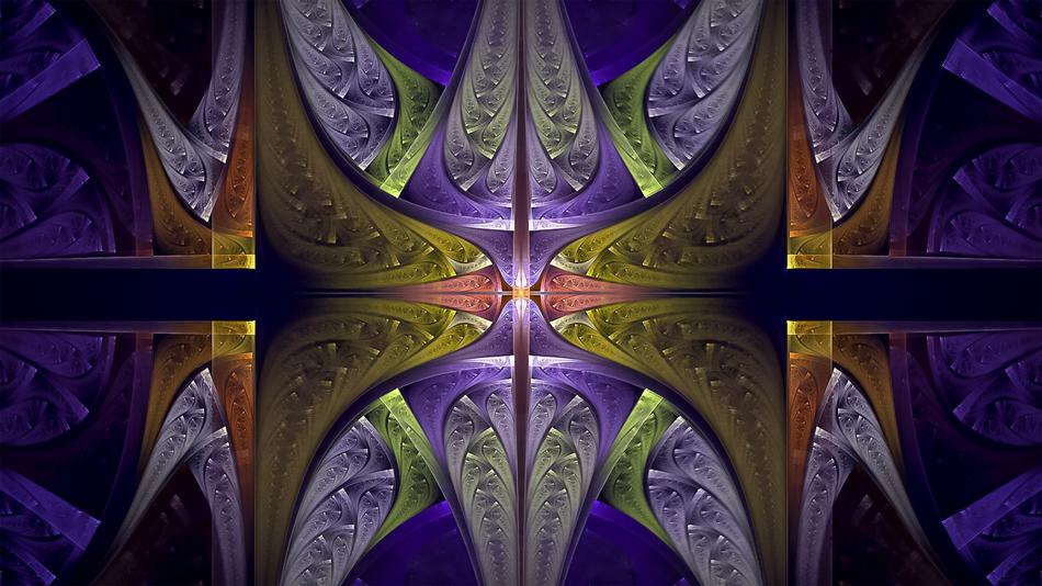 fractal blue tin pattern as background