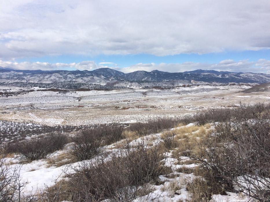 Foothills Snow Landscape