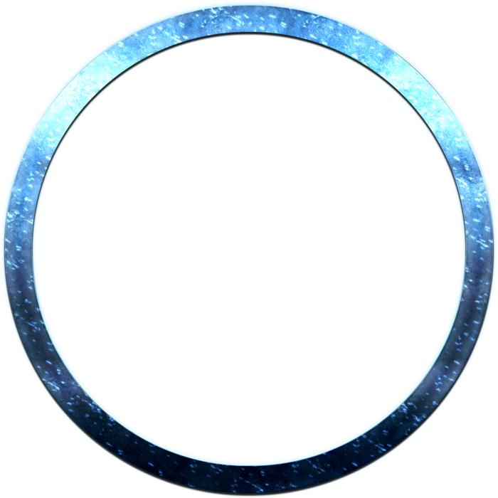 background frame round blue
