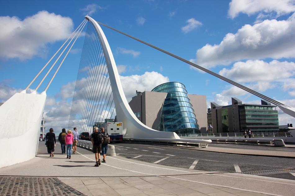 bridge connecting the north and south banks of the river