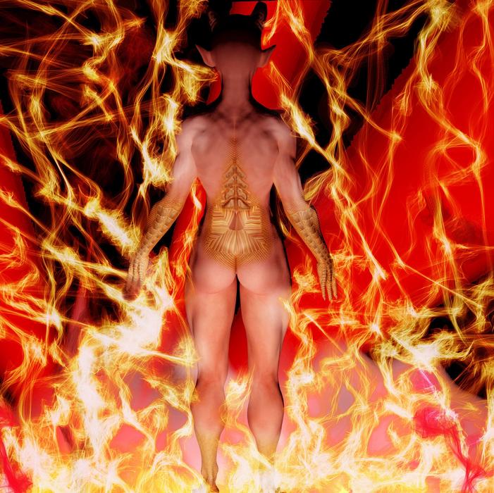 hell fire devil burn flame hot