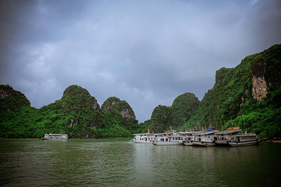 ship port on the island