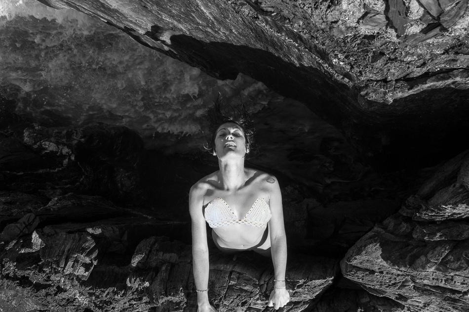 beautiful girl in the water