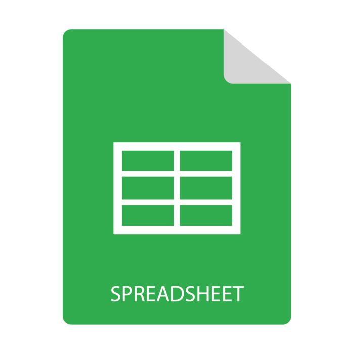 spreadsheet file miniature icon