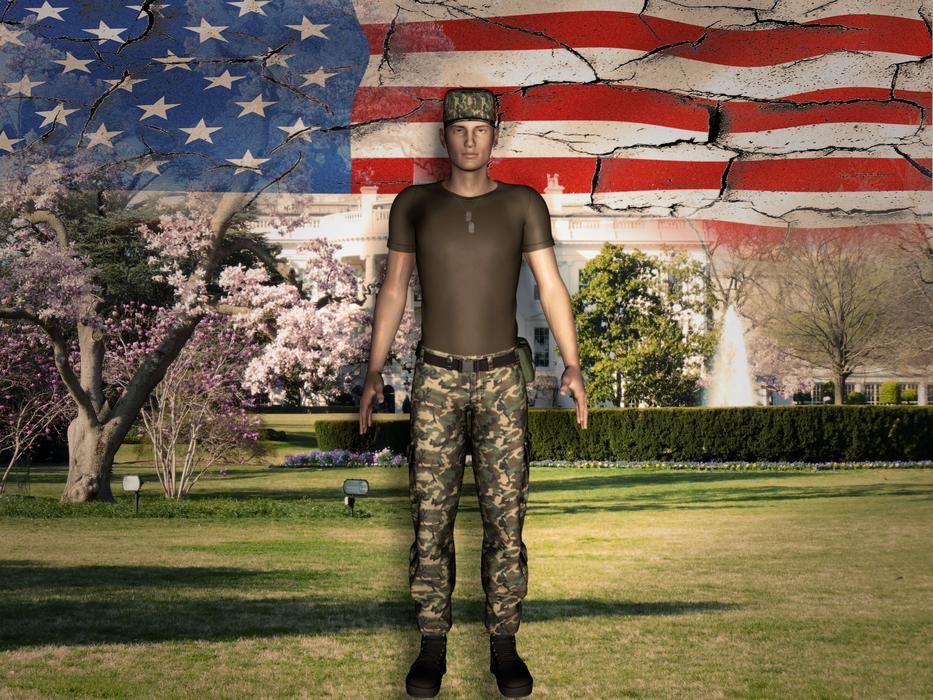 soldier flag usa america american