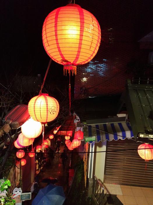 Chinese lanterns in the street