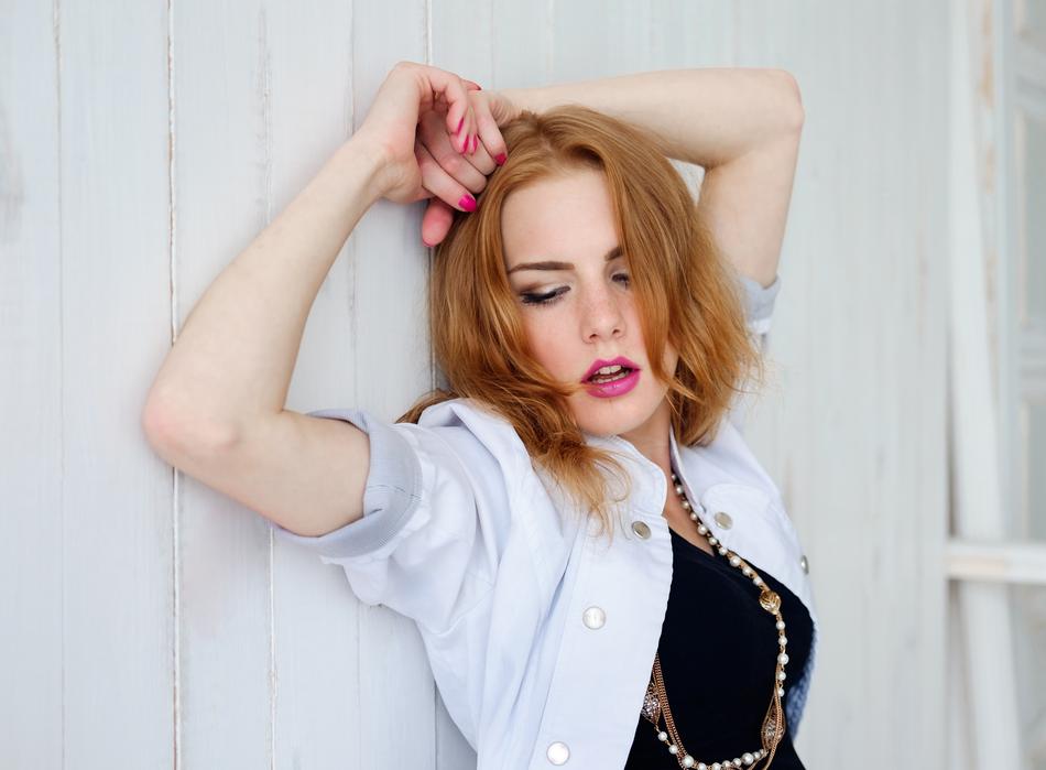 emotion girl redhead