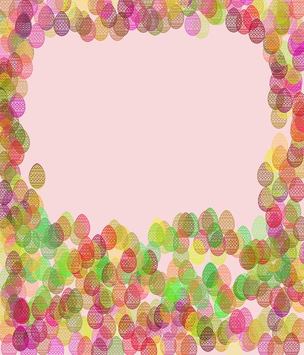 easter eggs decor colorful