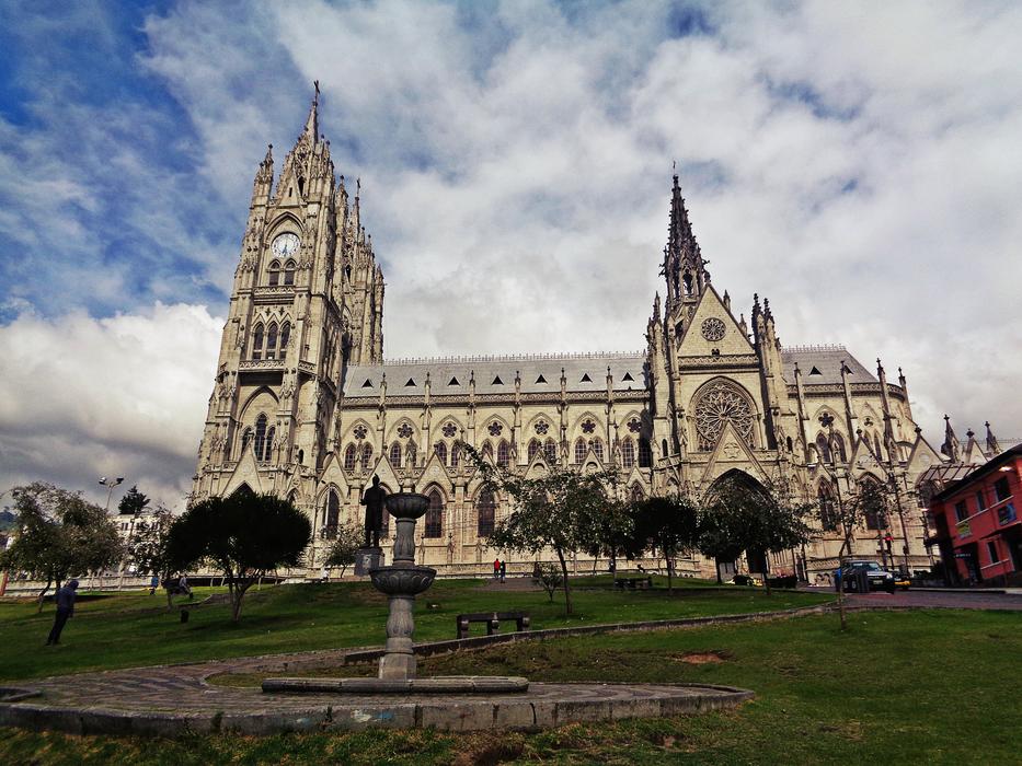 beautiful architectural building with towers