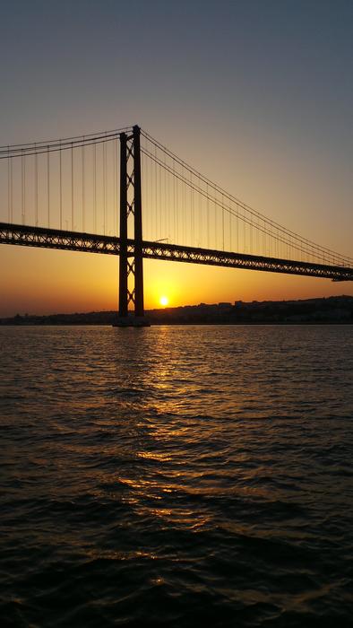 River Bridge at Sunset