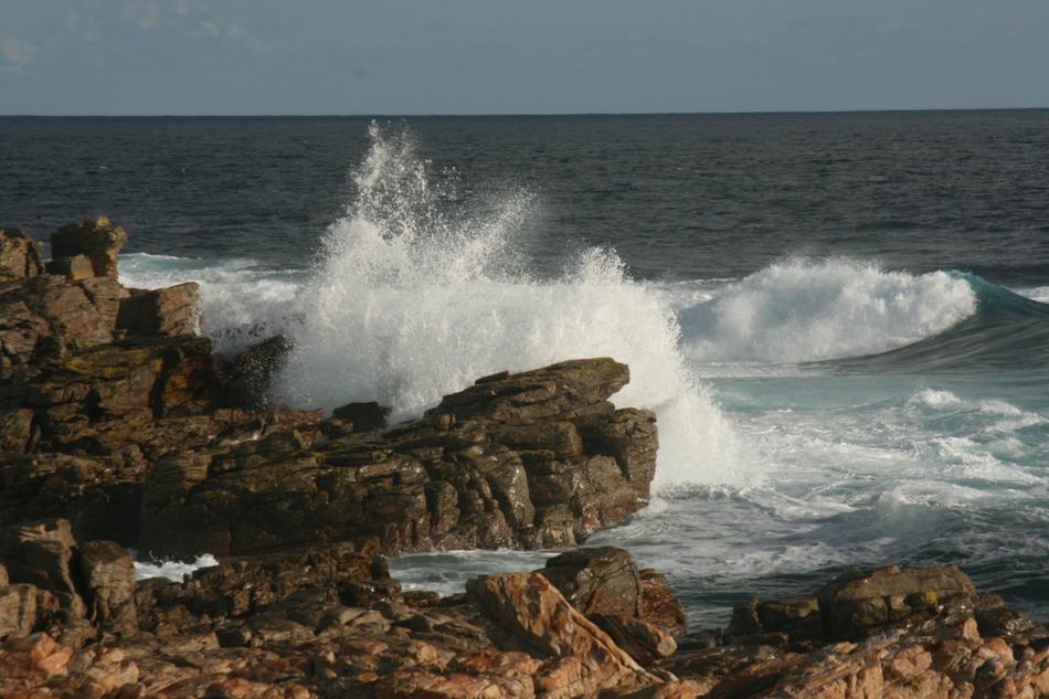 Rocks Waves Ocean Water