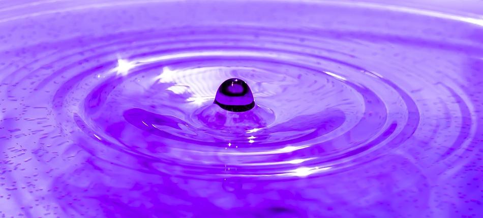 Closeup view of Drop Of Water Drip