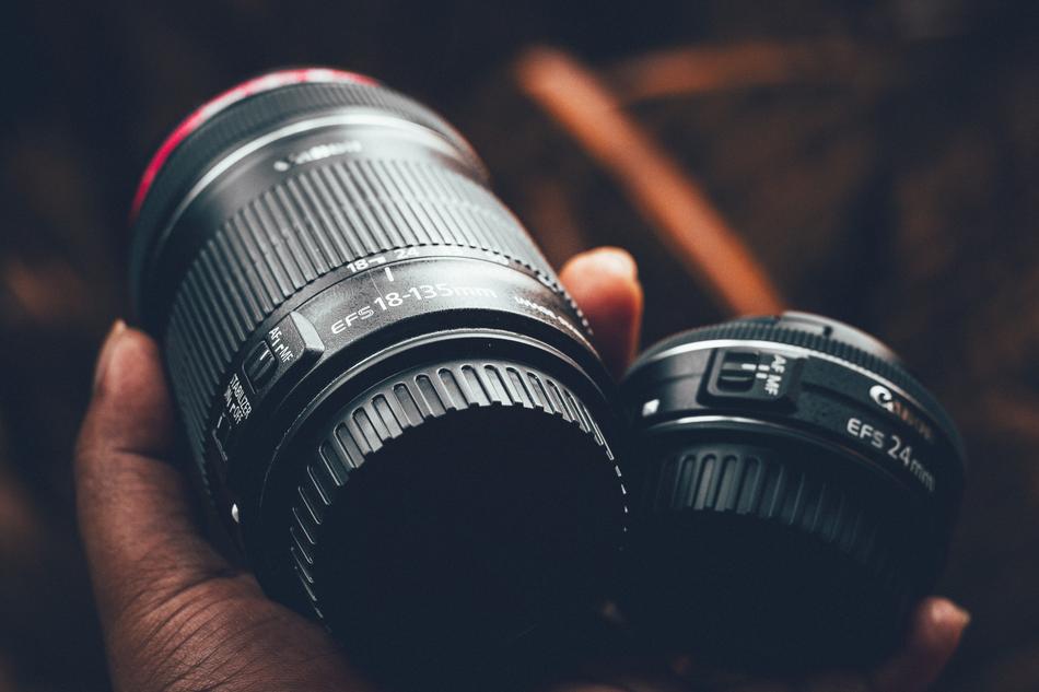 Camera Lens Canon Hand