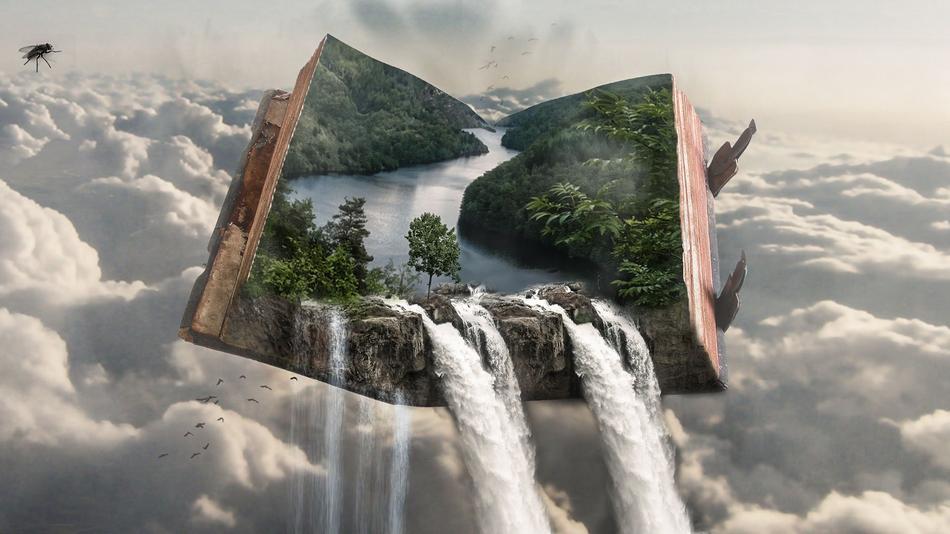 buckled book book fantasy photoshop