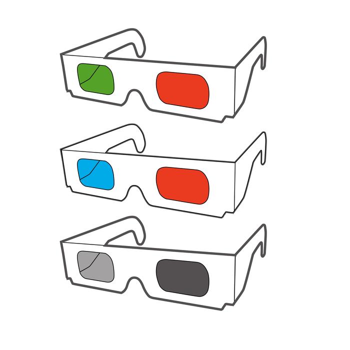 anaglyph 3d glasses