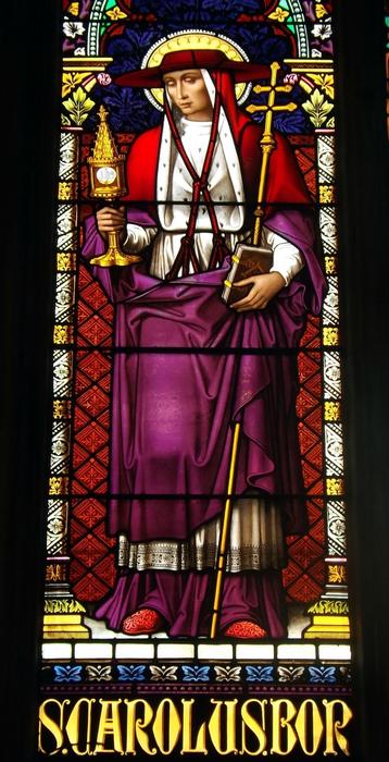 The window of the Holy Church of Charles Borromey