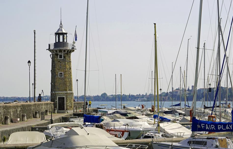 yacht port at the bridge