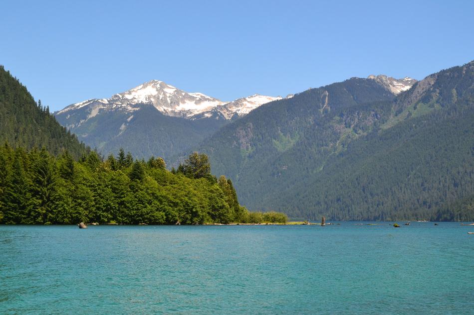 Mountains Trees Water