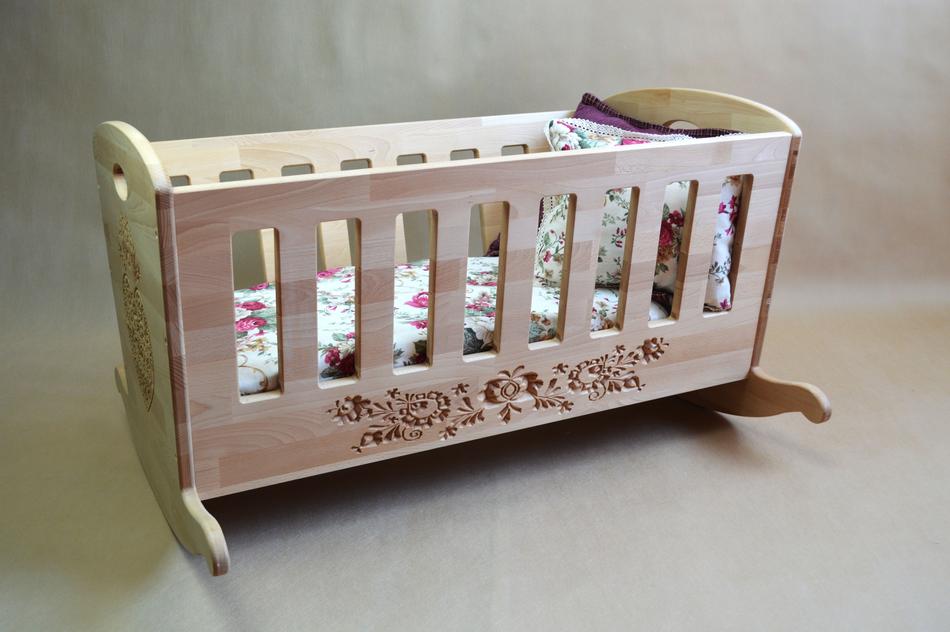 children's oak bed