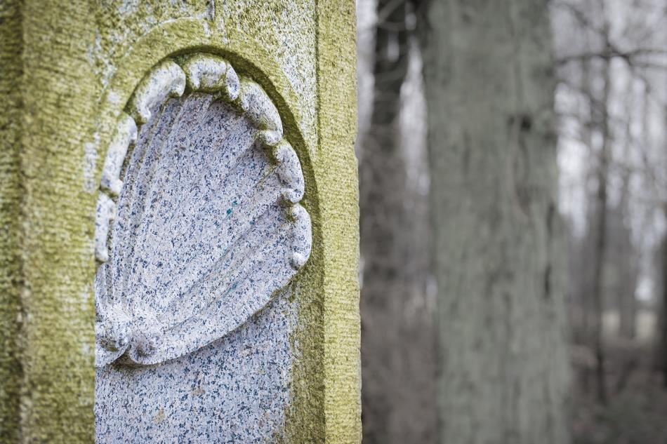 stone ornament on a pole