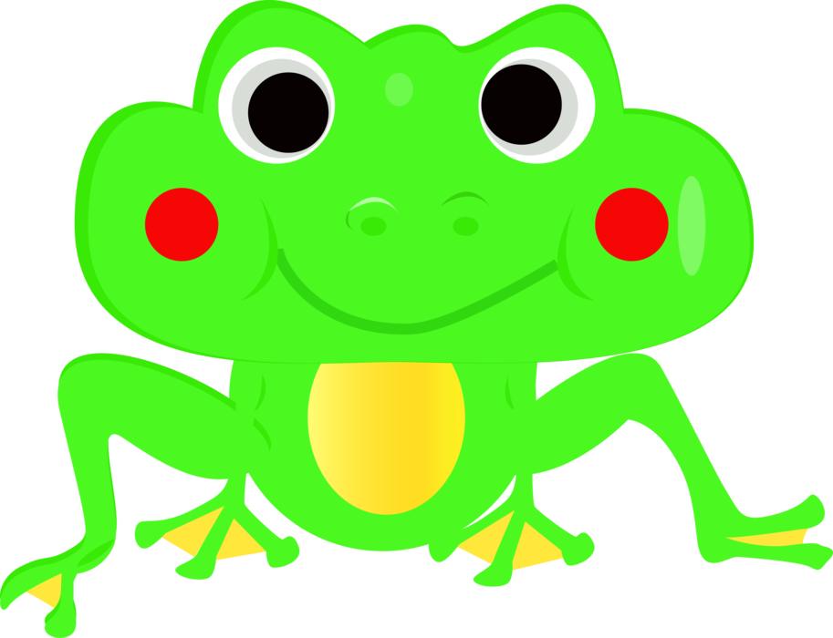 frog vector cartoon