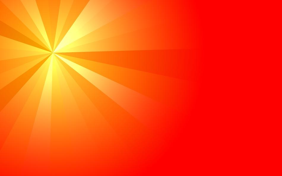 yellow rays at red background