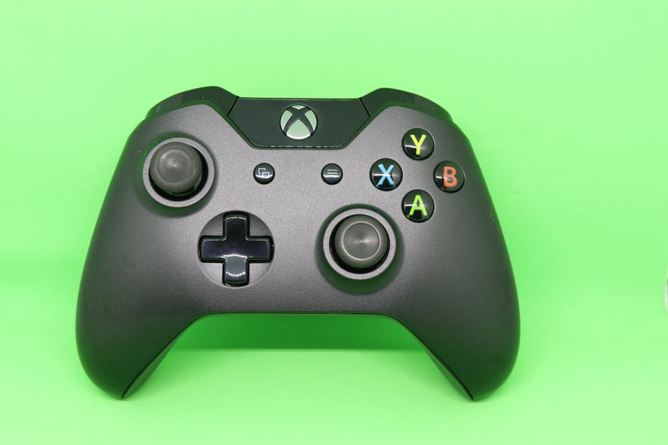 gamepad on a green background
