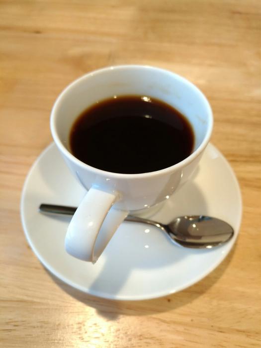hot black coffee