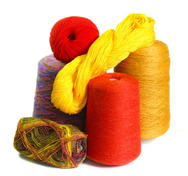 colored thread for knitting and sewing