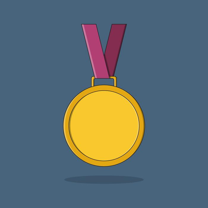 medal icon design decoration gold