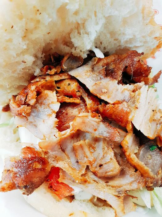 delicious kebab with meat