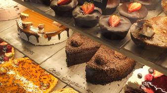 chocolate sweets in the store