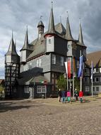 square in front of the town hall in Frankenberg